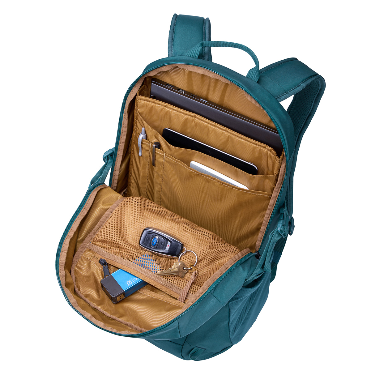 Rucsac urban cu compartiment laptop, Thule, EnRoute Backpack, 21L, Mallard Green - 5 | YEO