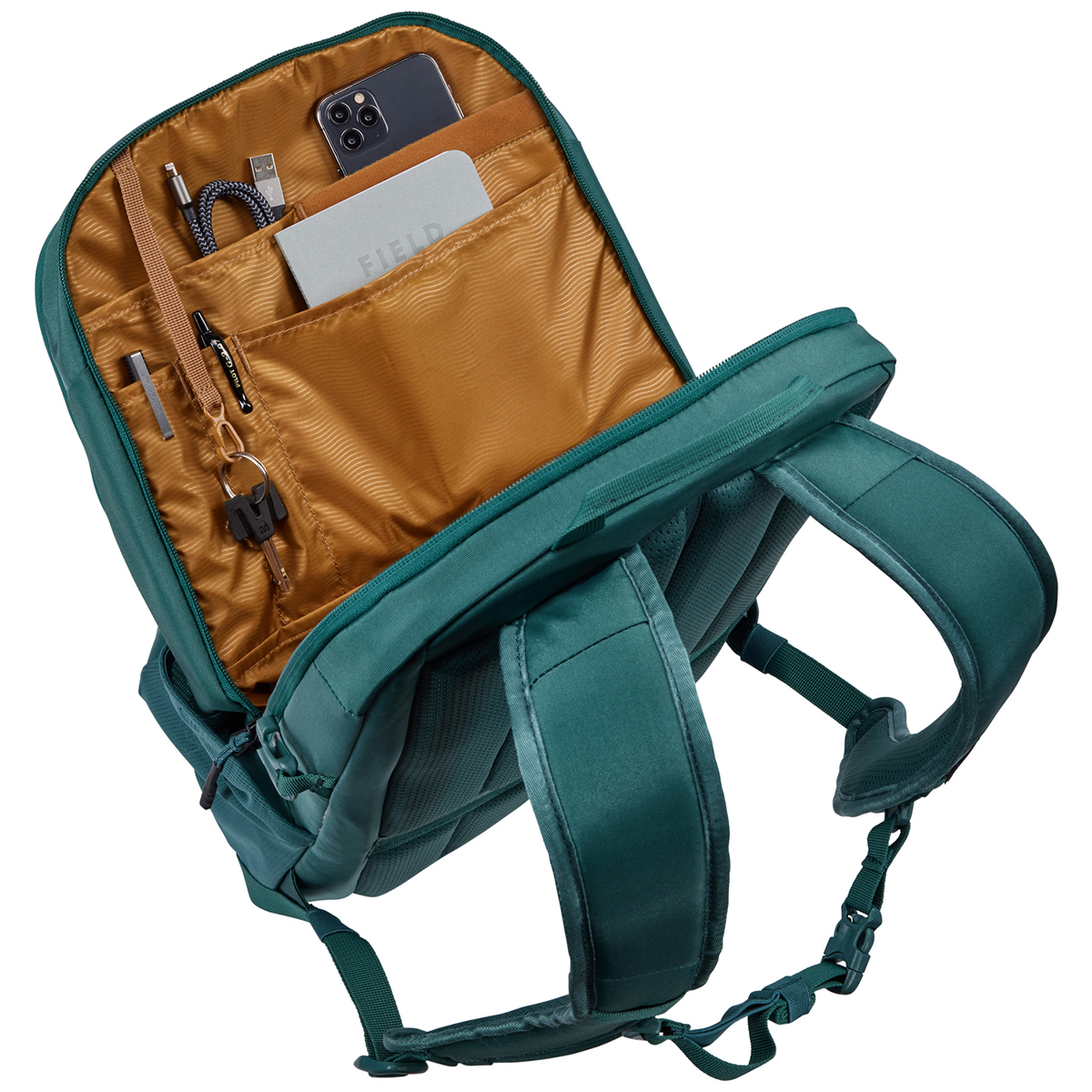 Rucsac urban cu compartiment laptop, Thule, EnRoute Backpack, 23L, Mallard Green - 4 | YEO