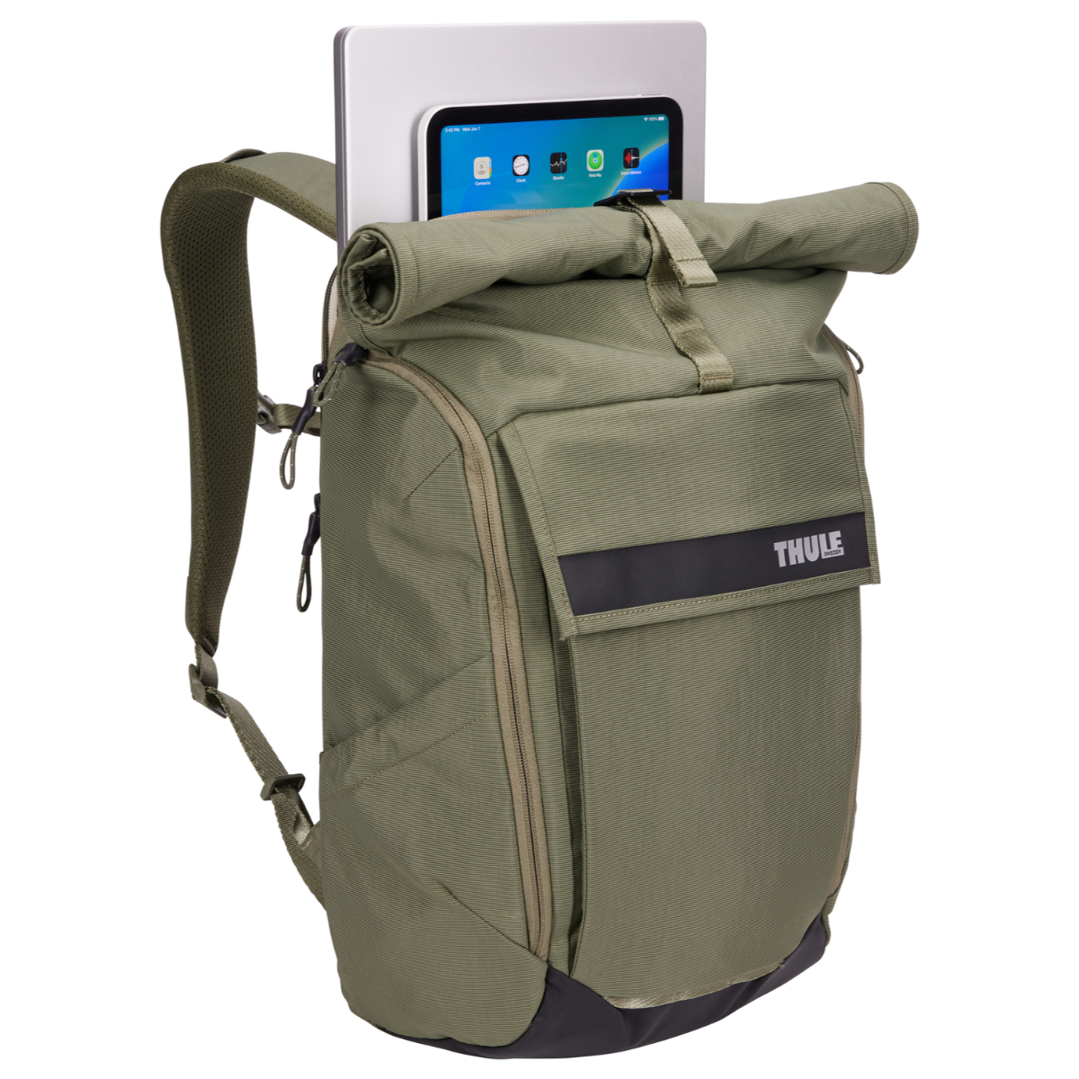 Rucsac urban cu compartiment laptop, Thule, Paramount, 24L, Verde - 4 | YEO