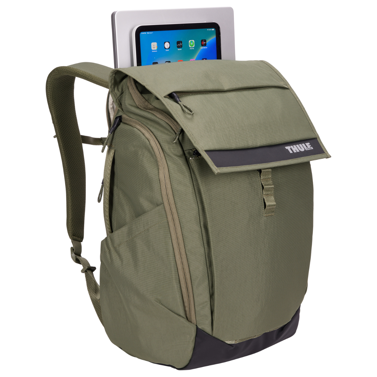 Rucsac urban cu compartiment laptop Thule Paramount, 27L, Soft green (model 2023) - 2 | YEO