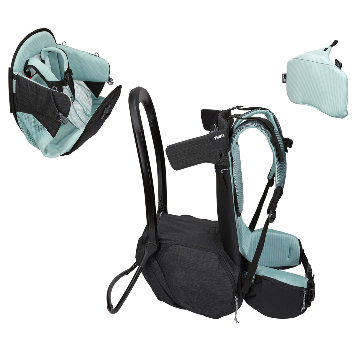 Rucsac transport copii, Thule, Sapling, Negru - 5 | YEO